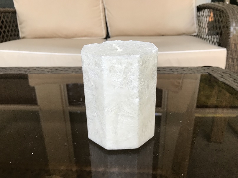 Octagon Container Candle Palm Wax